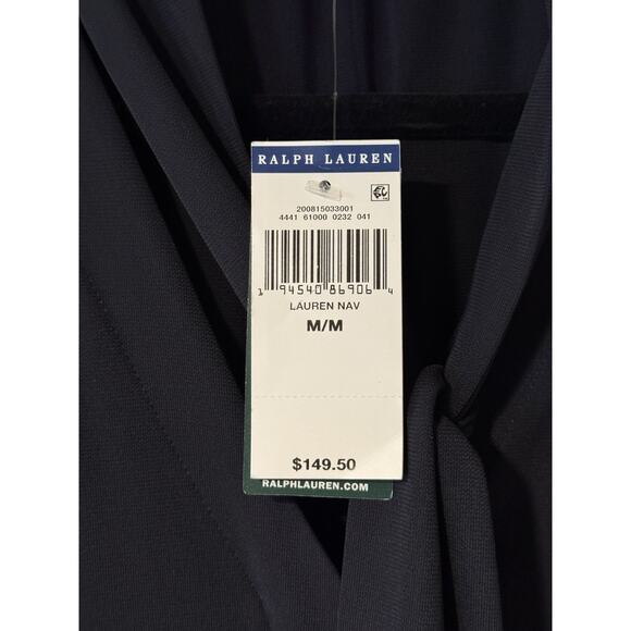 Lauren Ralph Lauren NWT Jumpsuit Navy Classic Stretch - Women's Size M - Picture 6 of 14